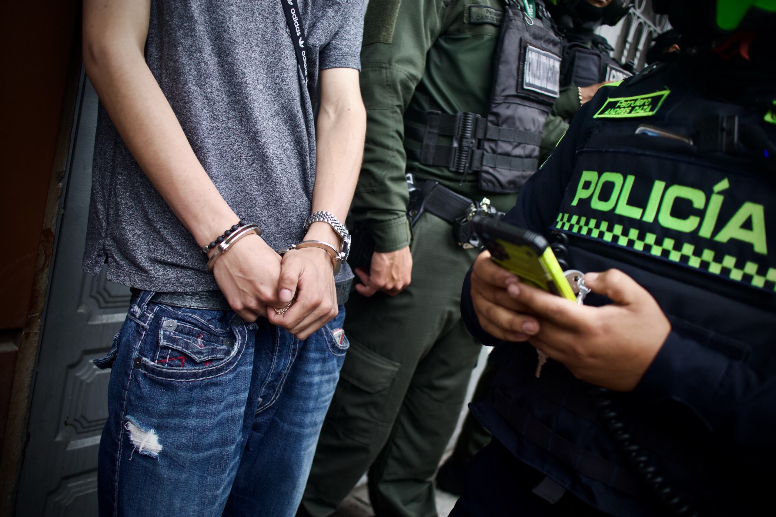 Operativo policial en Bogotá. Foto: Suministrada