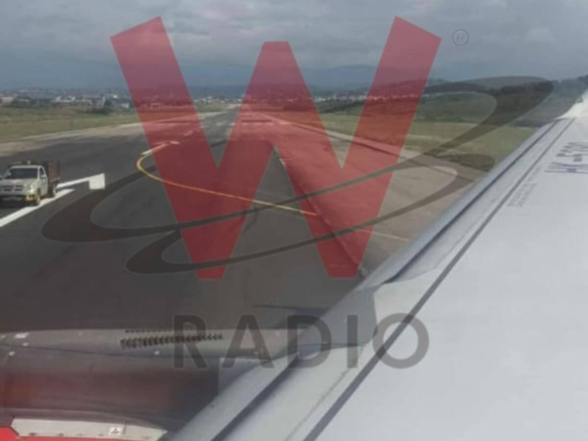 Avión de Avianca quedó encallado en una de las pistas del aeropuerto internacional Camilo Daza