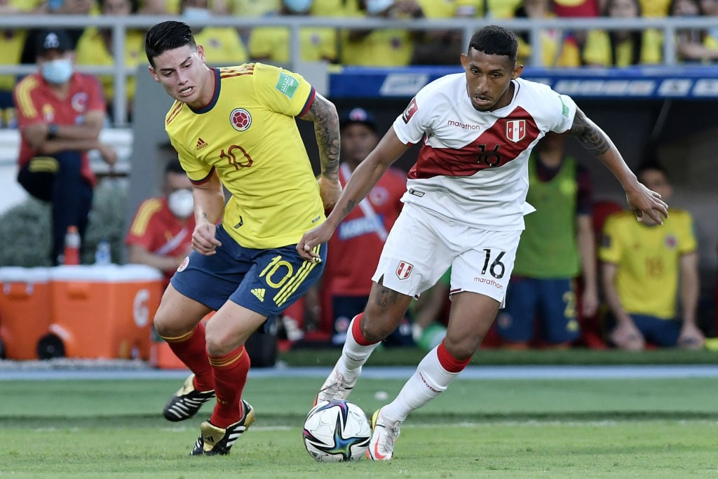 Colombia vs. Perú. Eliminatorias al Mundial de Qatar. Foto: Getty Images