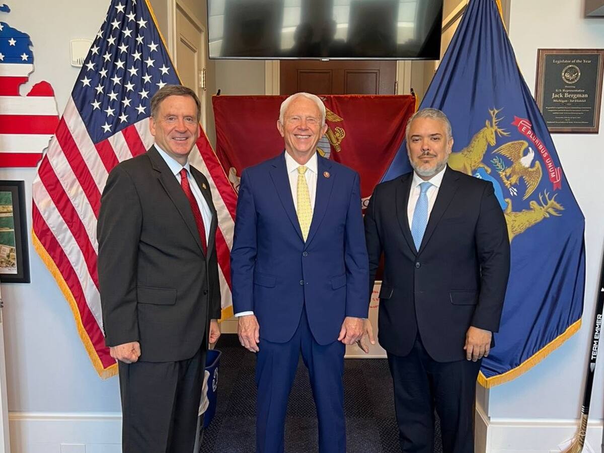 Expresidente Duque se reunió con miembro de la Cámara de Representantes de EE.UU.