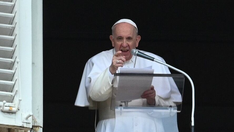 Papa Fracisco, desde el Vaticano . Foto: VINCENZO PINTO / AFP