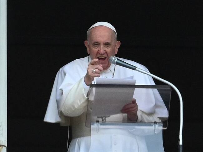 Papa Fracisco, desde el Vaticano . Foto: VINCENZO PINTO / AFP