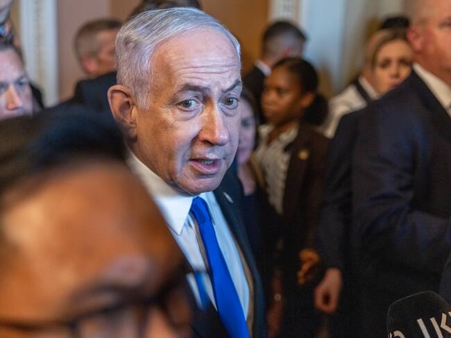 Israeli Prime Minister Benjamin Netanyahu in Washington, DC. EFE/EPA/SHAWN THEW.