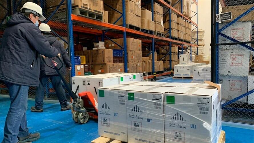 El país ha recibido en total 12.881.700 dosis de la vacuna contra el COVID-19. Foto: Cortesía Ministerio de Salud y Protección Social