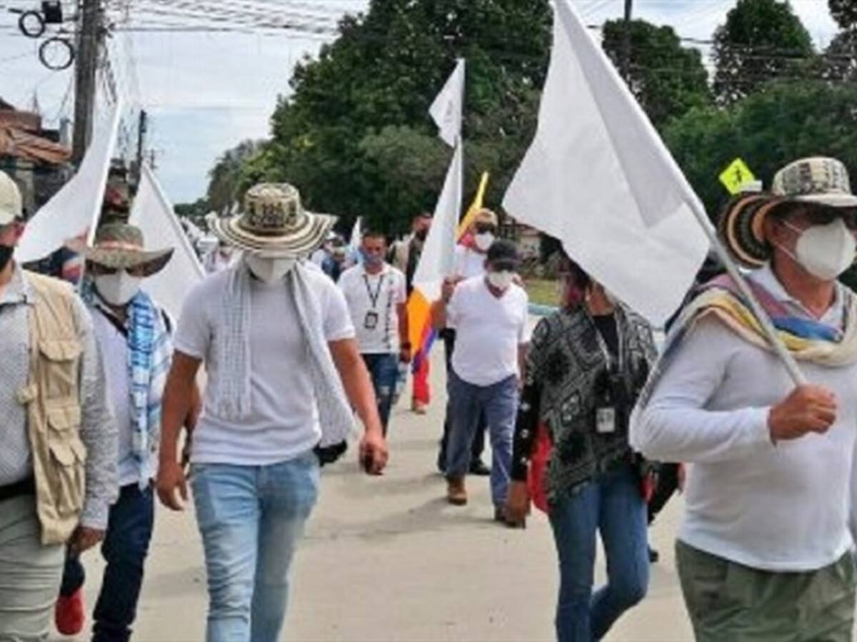 Autoridades solicitan acompañamiento a la peregrinación de excombatientes de las Farc