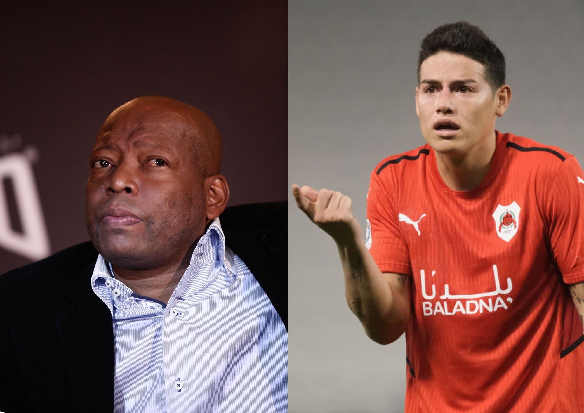 El 'Tino' Asprilla y James Rodríguez (Foto: Colprensa y Getty Imagenes)