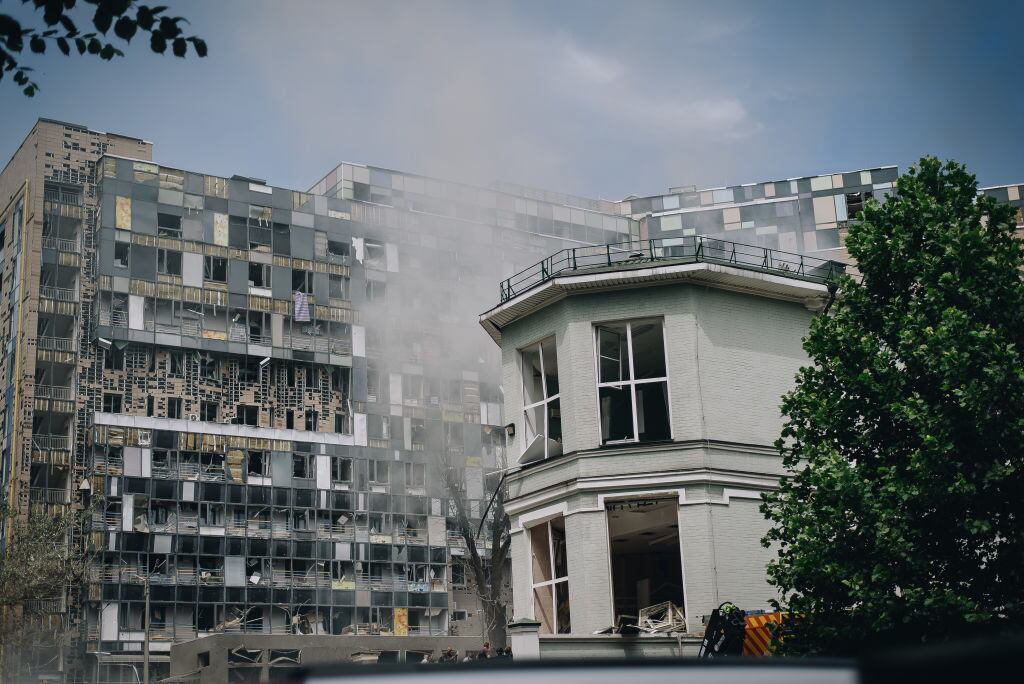 Hospital Ojmedit de Kiev, Ucrania. (Photo by Valentyna Polishchuk/Global Images Ukraine via Getty Images)