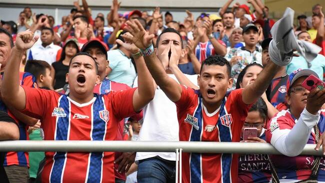 Hinchas del Unión Magdalena. Foto: Colprensa