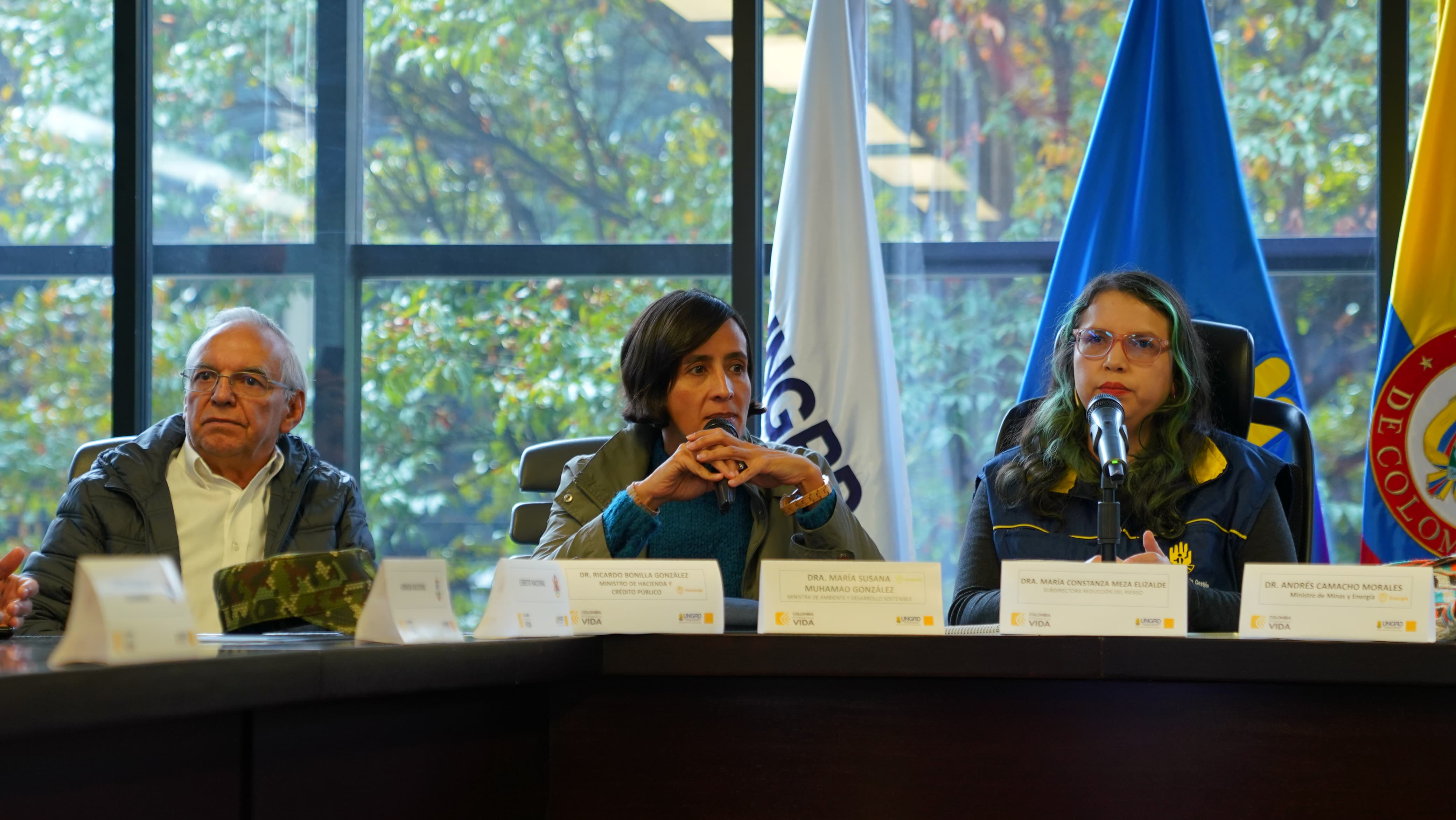 Susana Muhamad, ministra de Ambiente (centro). Foto: Suministrada.