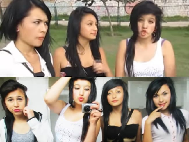 Así lucen tres de las cuatro chicas que protagonizaron el video ‘las ñeras de la loma’