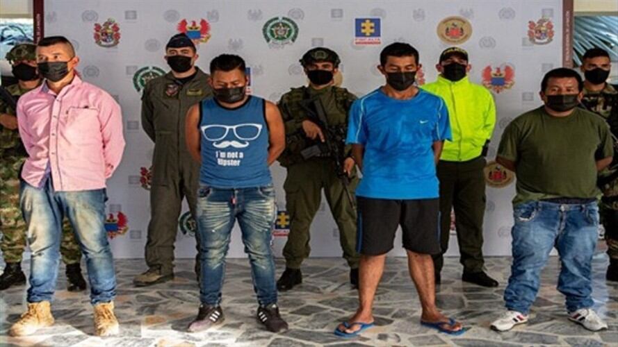 Los detenidos son investigados por acciones violentas en los departamentos de Cauca y Huila . Foto: Fiscalía