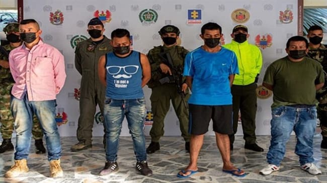 Los detenidos son investigados por acciones violentas en los departamentos de Cauca y Huila . Foto: Fiscalía