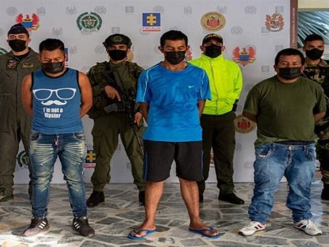 Los detenidos son investigados por acciones violentas en los departamentos de Cauca y Huila . Foto: Fiscalía