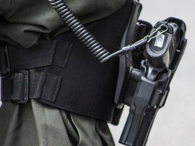 Imagen de referencia de uniformado de la Policía Nacional. Foto: Getty Images / Daniel Garzn Herazo / EyeEm
