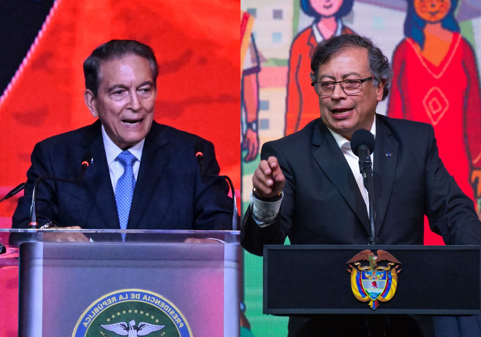 Laurentino Cortizo, presidente de Panamá y Gustavo Petro, presidente de Colombia | Fotos: GettyImages