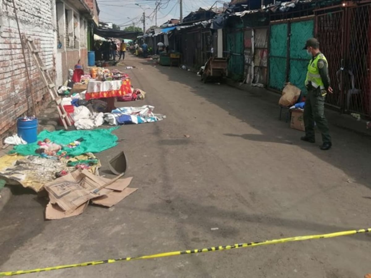 Balacera en la galería Santa Elena de Cali deja tres muertos y un herido