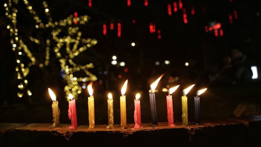 Noche de Velitas en Barranquilla. Foto: Colprensa