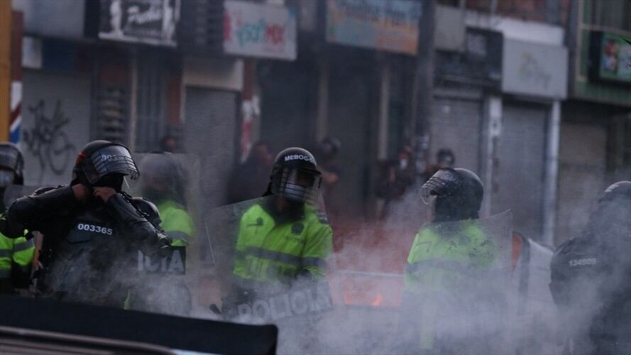 Protestas en Bogotá a raíz de la muerte de Javier Ordóñez. Foto: Colprensa.
