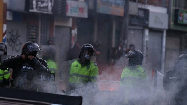 Protestas en Bogotá a raíz de la muerte de Javier Ordóñez. Foto: Colprensa.