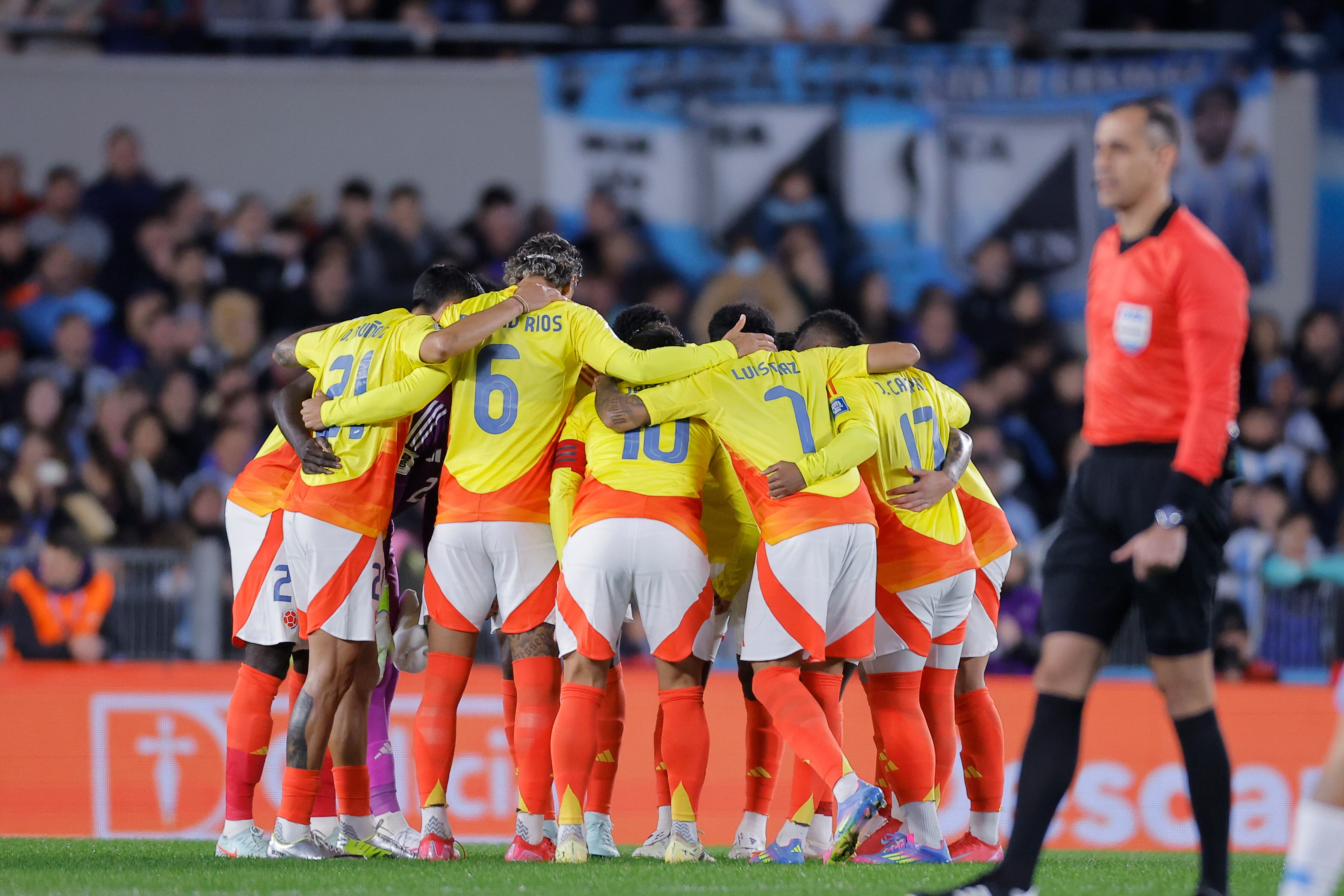La selección Colombia cedió terreno en su intención de clasificar a la Copa del Mundo. EFE/ Juan Ignacio Roncoroni