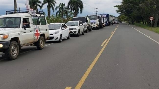 Anuncian desbloqueo de vías en el Chocó para ingreso de alimentos y vacunas. Foto: Colprensa