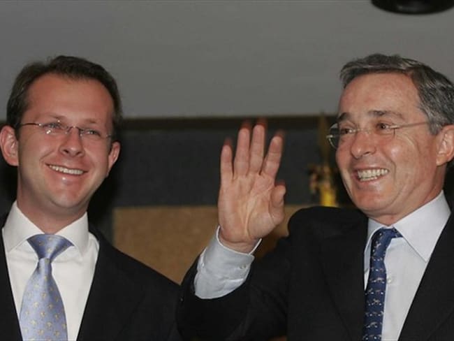 Andrés Felipe Arias y Álvaro Uribe. Foto: Colprensa