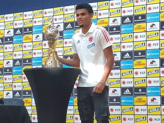 Luis Díaz recibió en Barranquilla el ‘Botín De Oro’ de la Copa América. Foto: Colprensa-Cortesía Carlos Toncel