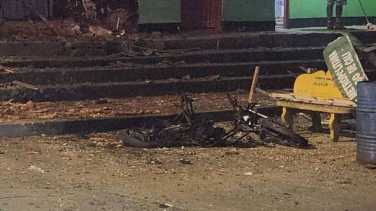 Ataque con motobomba en cercanías de la policía en Robles, Jamundí