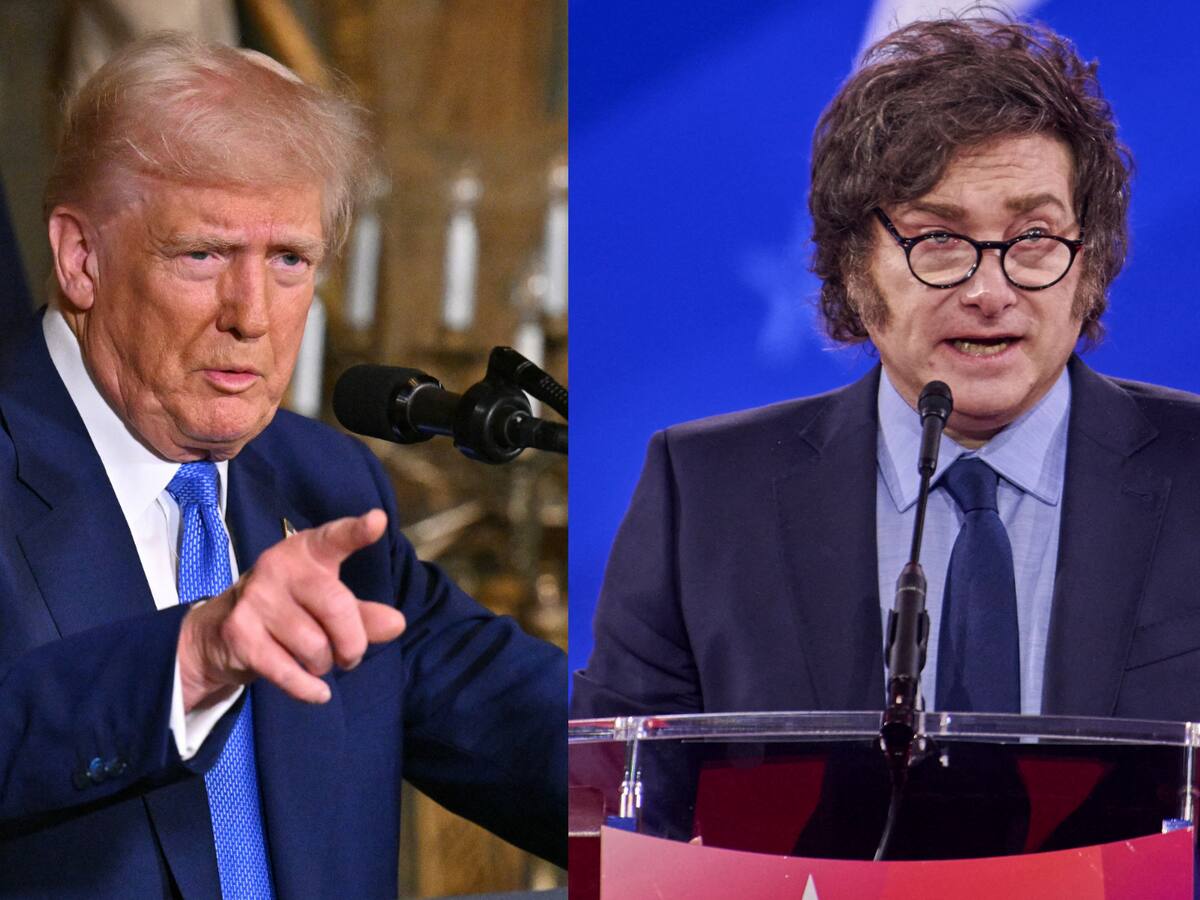 Trump anunció que está abierto a un pacto comercial con Argentina y calificó a Milei de “gran líder”