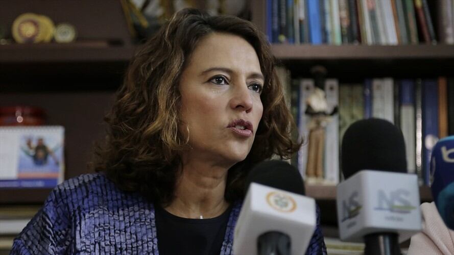 La ministra Nancy Patricia Gutiérrez aseguró que el Gobierno debe actuar de forma responsable frente a la situación del país. Foto: Colprensa