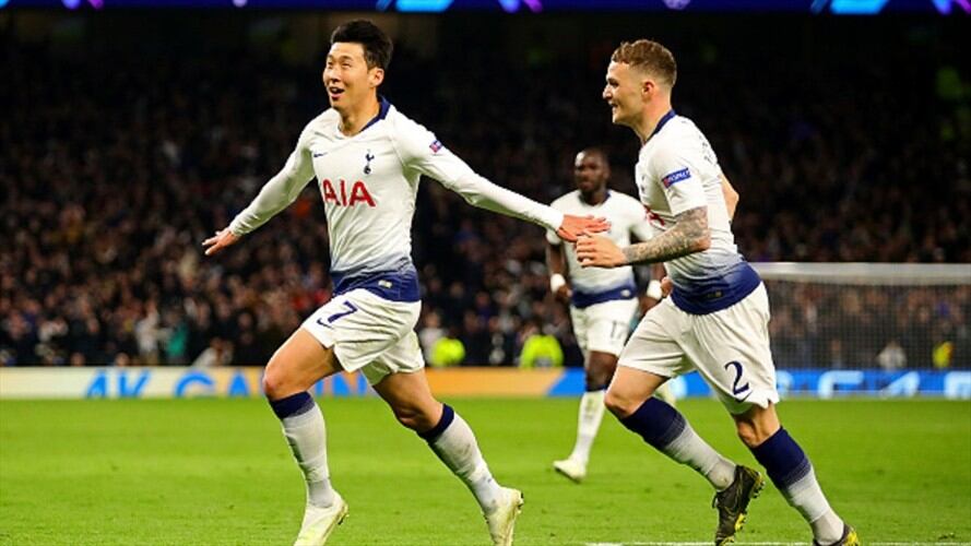 El Tottenham gana 1-0 al City en la ida de cuartos de la Champions. Foto: Getty Images