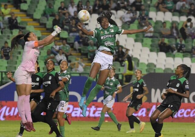 Deportivo Cali con Atlético Nacional de la Liga Femenina 2023. Foto archivo: Colprensa-El País