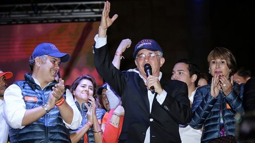 Álvaro Uribe, jefe del Centro Democrático. Foto: Colprensa