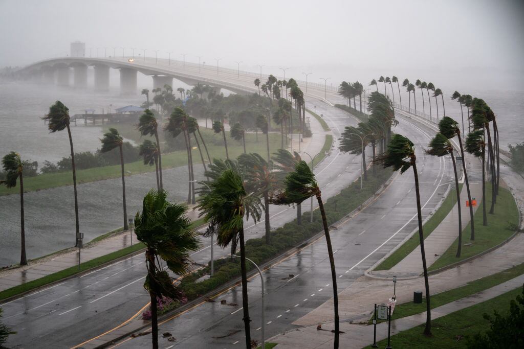 Hurán Ian en Florida. Foto: Sean Rayford/Getty Images