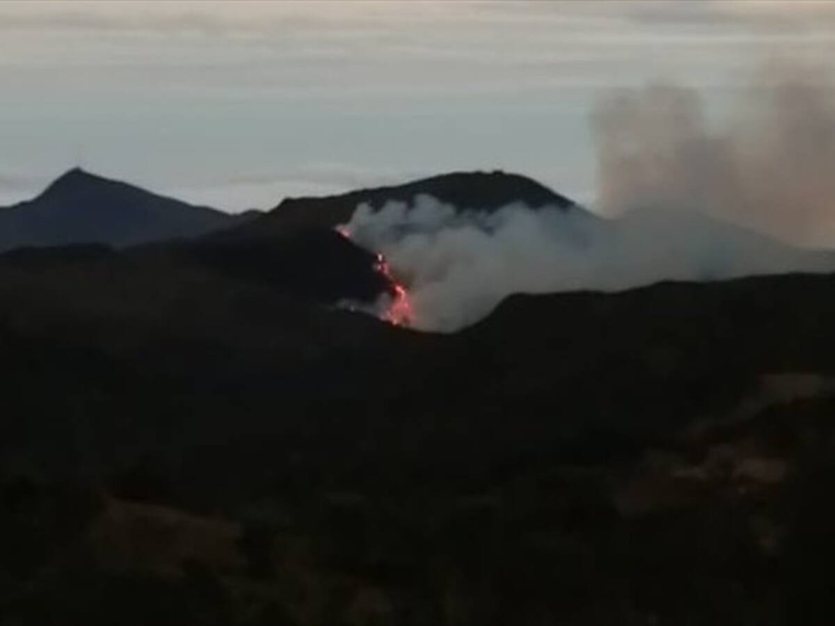Advierten incendio de grandes proporciones en el Páramo de Pisba