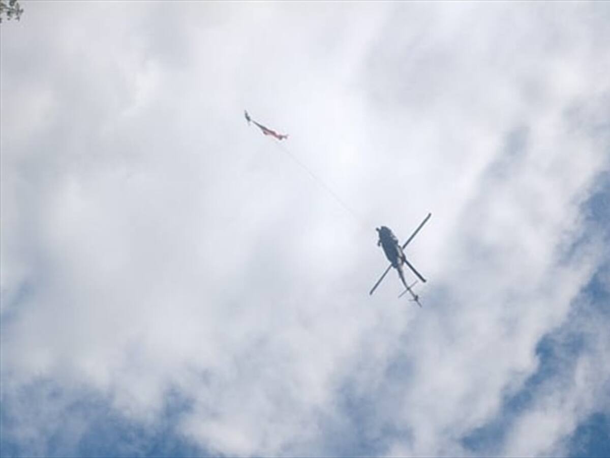 Dos soldados murieron al caer de un helicóptero en Medellín