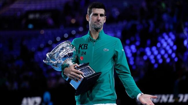 Este domingo remontó tras la pérdida del primer set y llegó con 2-1 en el marcador, en un tramo del partido en el que Djokovic se mostró irreconocible.. Foto: Getty Images
