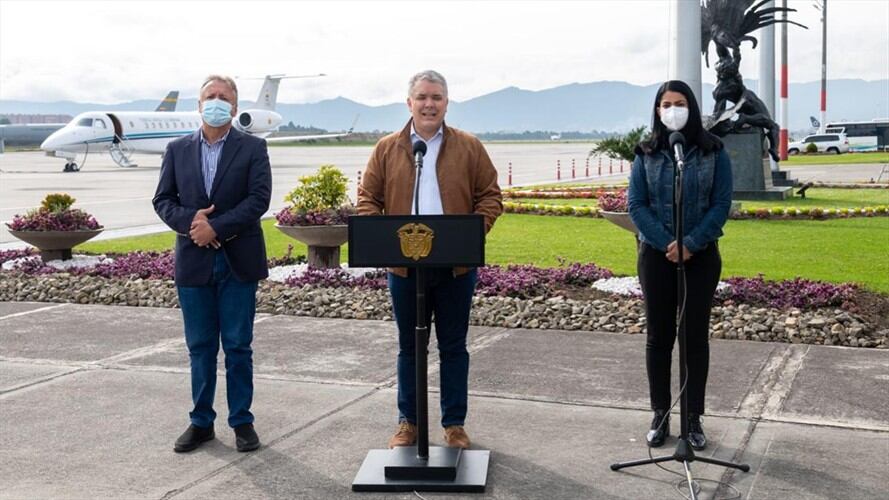 El presidente Iván Duque confirmó la llegada de la variante Delta al país. Foto: Presidencia