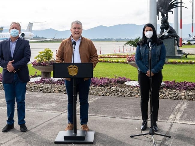 El presidente Iván Duque confirmó la llegada de la variante Delta al país. Foto: Presidencia
