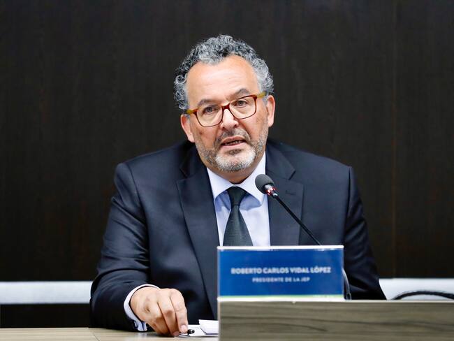 Magistrado Roberto Vidal, presidente de la JEP. Foto: EFE/ Carlos Ortega
