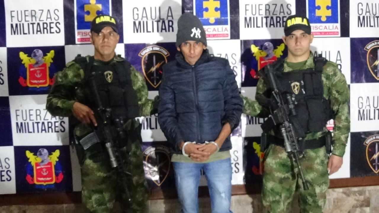 Captura de alias ‘El Flaco o Alex’. Foto: Cortesía Policía Metropolitana.