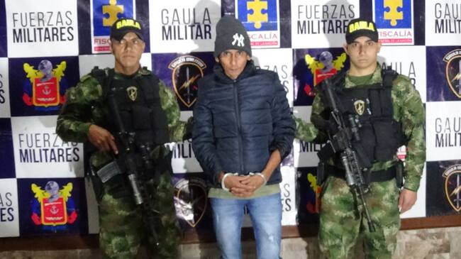 Captura de alias ‘El Flaco o Alex’. Foto: Cortesía Policía Metropolitana.
