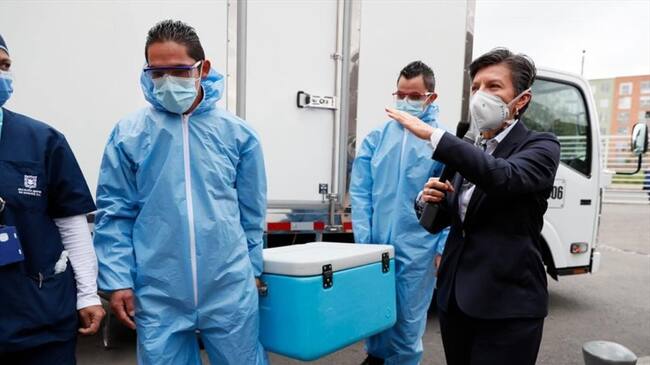 Serán 250 mil vacunas en promedio. Habrá inicialmente 130 puntos de vacunación.. Foto: Cortesía Alcaldía de Bogotá