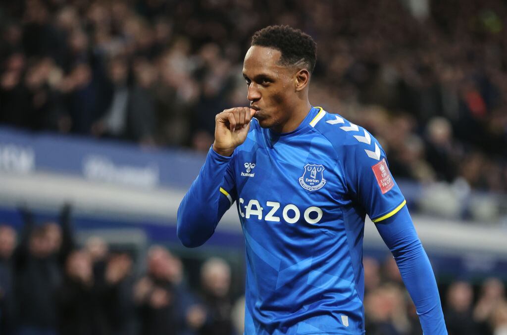 Yerry Mina en el Everton. Foto by Clive Brunskill/Getty Images)