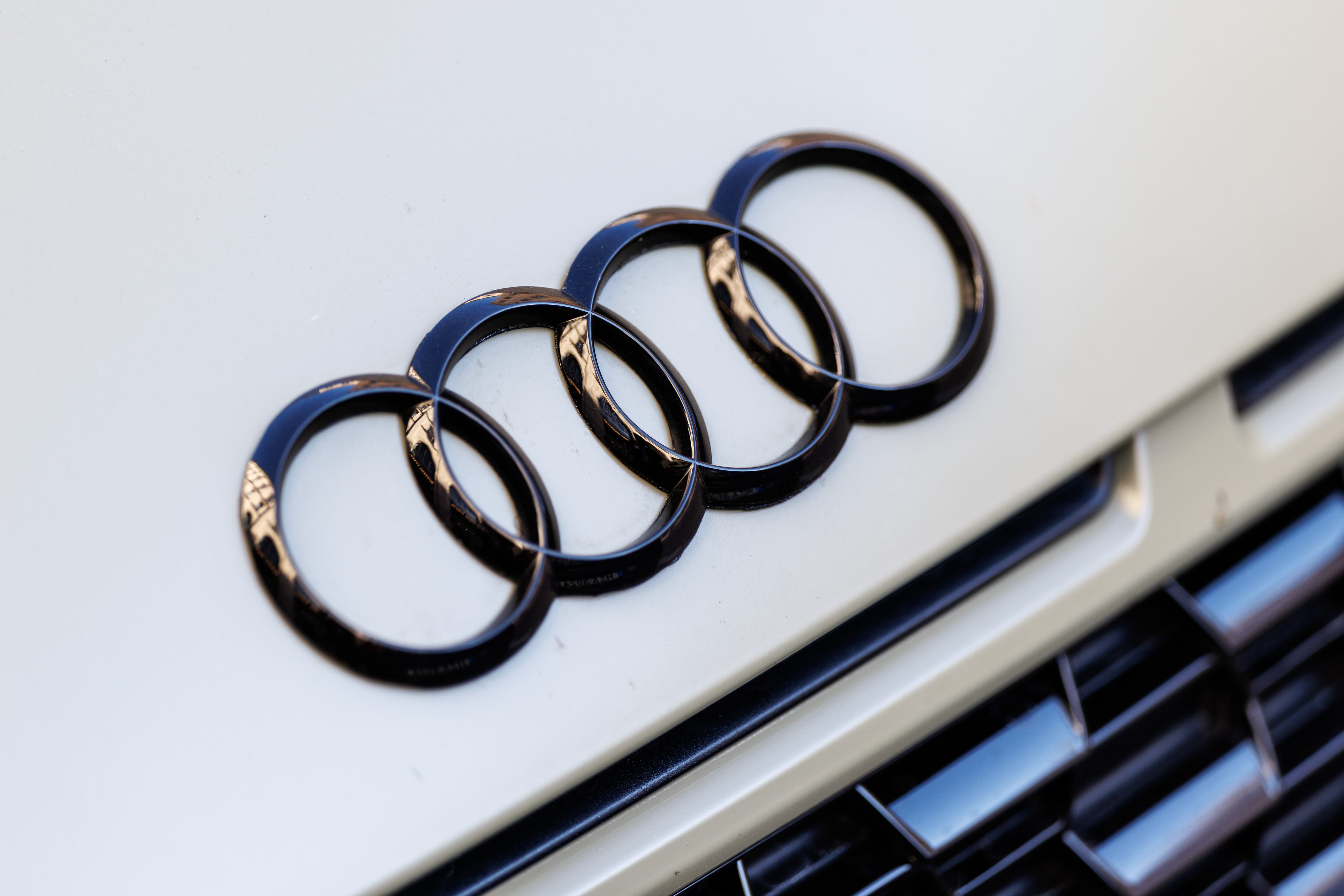 Logo de Audi. FOTO: Matthias Balk/picture alliance via Getty Images.