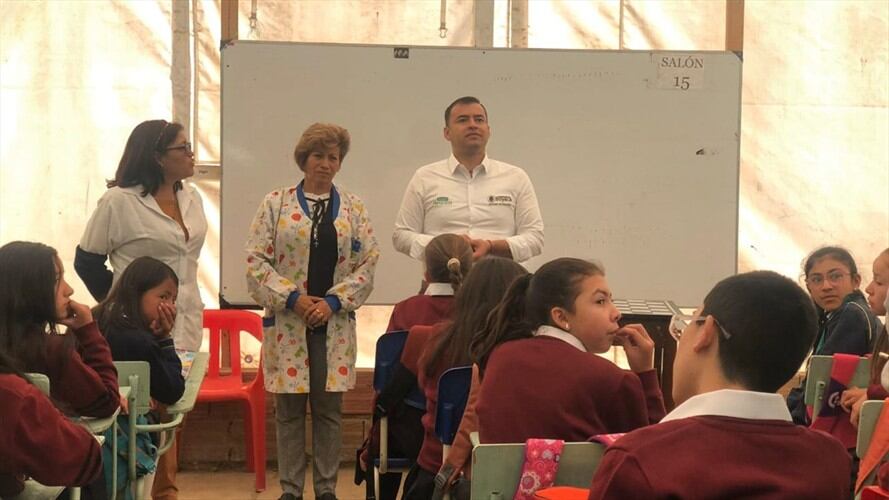 El secretario de Educación, Jaime Salamanca dijo que el 16 de marzo habrá una reunión con el Ministerio de Educación.. Foto: Secretaría de Educación de Boyacá.