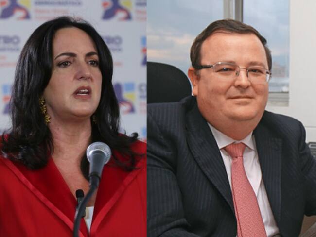 María Fernanda Cabal y Alejandro Ramelli. Foto: (Colprensa - Camila Díaz) / JEP