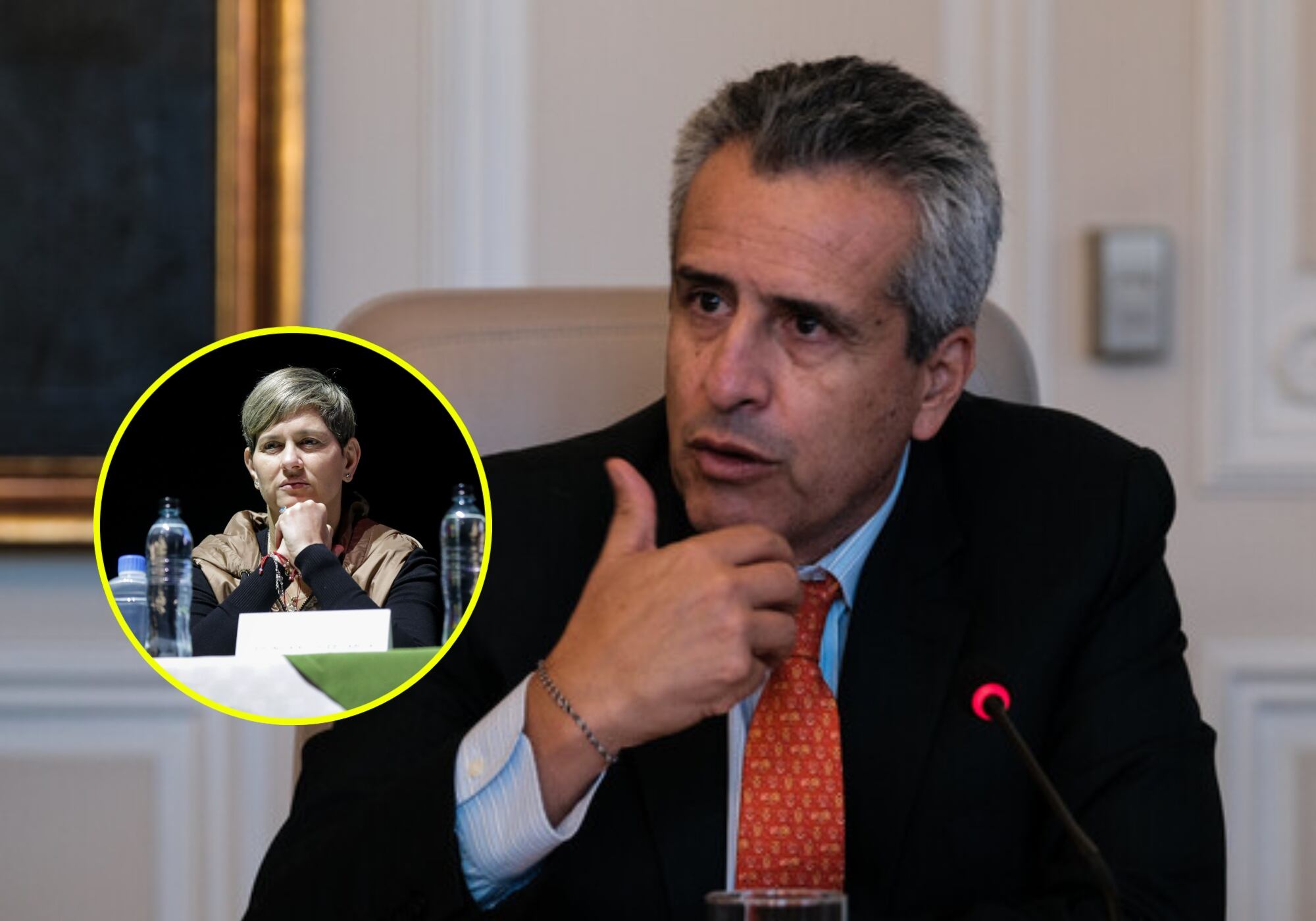 Verónica Alcocer y Luis Fernando Velasco. Foto: Colpensa / (Cortesía Andrea Puentes - Presidencia).