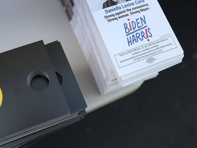 Cuatro mentiras electorales de Donald Trump y Joe Biden. Foto: Getty Images / JOE RAEDLE