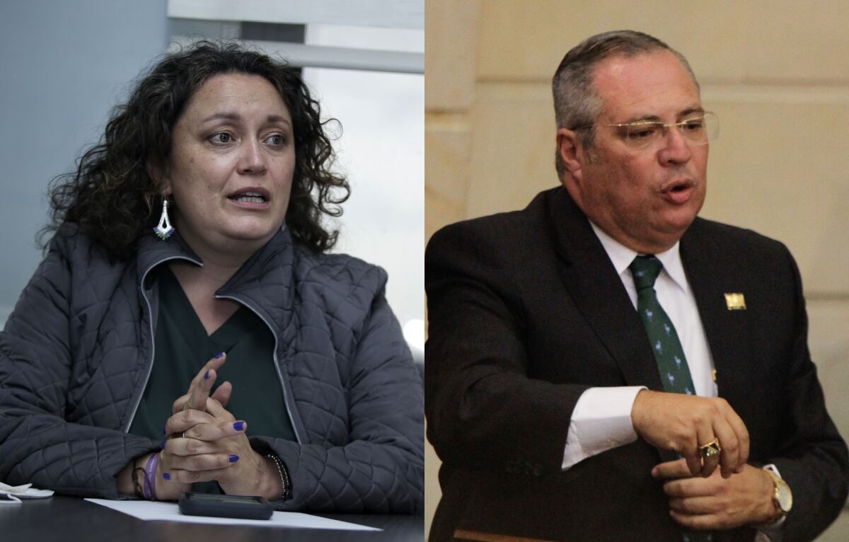 Angélica Lozano e Iván Name. Fotos: Colprensa